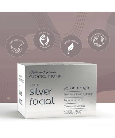 Aroma Magic Silver Facial Kit - 7 Steps Hydrating Skincare Set for Dry & Sensitive Skin | Multi-Use Facial Care for Radiant Glow - Buy Online on GoSupps.com