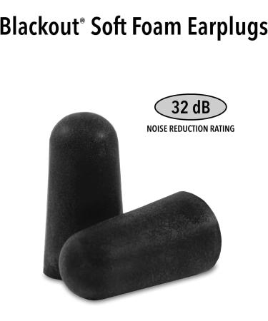Mack's Blackout Soft Foam Earplugs - 3 Pair, 32 dB NRR for Concerts, Nightclubs, and Shooting Sports - Buy Online on GoSupps.com