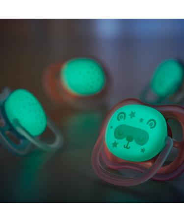 Philips Avent Ultra Air Pacifier 4-Pack - Light & Breathable - SCF376/15 - Blue/Gray Bear/Bird - 6 to 18 Months - Buy Online on GoSupps.com