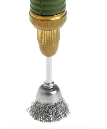 JOYKK 3Pieces Steel Wire Wheel Brush Head Abrasive Deburring Drilling Tools Bowl-shape - Silver - Buy Online on GoSupps.com