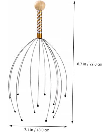 SESESFOUFU Shampoo Massage Device - Scalp Care & Head Massage Tool - Multifunction Rubber & Wooden Washer - Buy Online on GoSupps.com