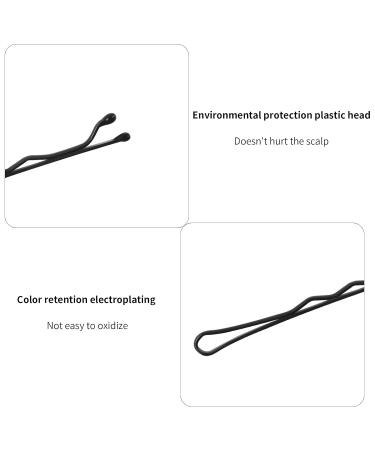 100 Metal Hair Pins & Clips with Storage Box - Black Waveform Hair Accessories for Women & Salons - Buy Online on GoSupps.com