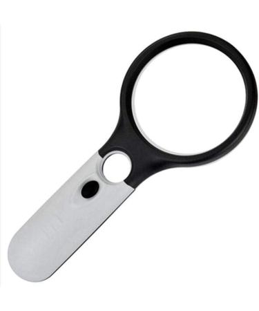 Professional Handheld 3X 45x Magnifier with Light 3led for Seniors Reading Map Kids s Loupe Watch Repair Craft Collection Full of Stars