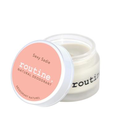 Routine Natural Deodorant Sexy Sadie (Vegan: No Beeswax) Deo Jar | 2 Fluid Oz. Natural Deodorant | Aluminum Free Natural Deodorant For Women & Men (Cream Jar Formula)
