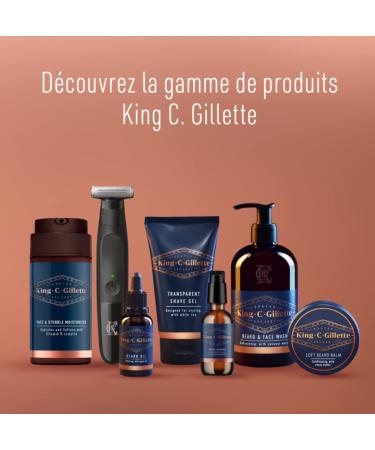 King C. Gillette Beard Thickener 50ml - Vitamin B & Caffeine Formula for Fuller Beards - International Shipping Available - Buy Online on GoSupps.com