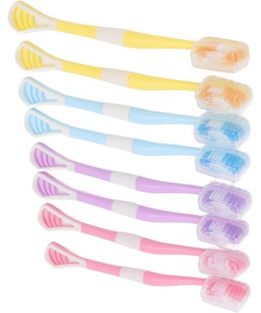 Buy 2-in-1 Tongue Scraper Toothbrush - Effective Cleaning & Ergonomic Design for a Healthy Oral Cavity - Blue - Buy Online on GoSupps.com