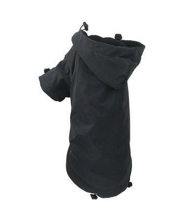 Waterproof dog coat winter warm jacket puppy sweater boy for little with bag-warm dog medium hoodie autumn clothing winter fleece pet clothing dogs (1107debkc-black xxxxxxl) xxxxxl 1107debkc-black