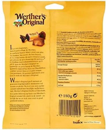 WERTHER S ORIGINAL Caramel Soft Chocolate Pack of 2 180 g - Buy Online on GoSupps.com