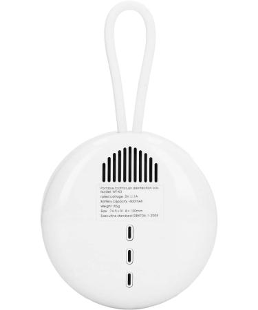 RWUDV UV Sanitizer Toothbrush Case Mini Toothbrush Cleaning Case Intelligent USB Charging Hanging Toothbrush UV Cleaning Box for Trvel(White) - Buy Online on GoSupps.com