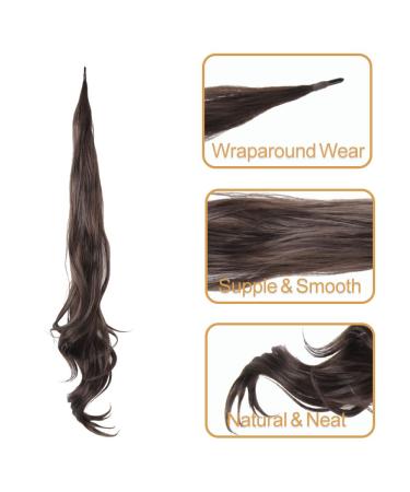 32 Inch Curly Blonde Wrap Around Ponytail Extension - Synthetic Hairpiece for Women (4#, Pack of 1) - Buy Online on GoSupps.com