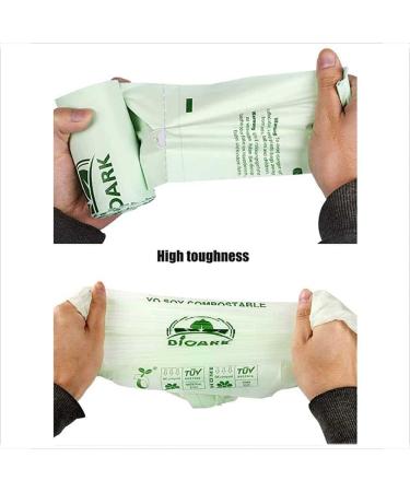 Bio-Degradable PLA Corn Starch Garbage Bag Liners Compostable Environmental Protection Garbage Bag for Kitchen Bathroom Office Bins 8l (14 Silk*40*38cm) - Buy Online on GoSupps.com