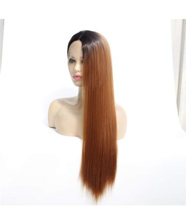 Shop Women's Gradient Long Straight Lace Front Wig | Adjustable Chemical Fiber Hairpiece - Buy Online on GoSupps.com