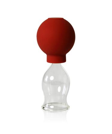 Lauschaer glass cupping glass with suction ball 25mm for professional medical fireless cupping hand -blinded cupping glass cupping glass Lauschaer glass the original