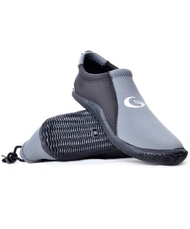 Dive Boots Neoprene Wetsuit Booties Scuba Diving Booties 3MM 5MM for Men Women, Fin Booties Quick-Dry Anti-Slip Water Sports Boots for Surfing Fishing Kayaking 3mm Grey US Mens 5 / US Womens 6