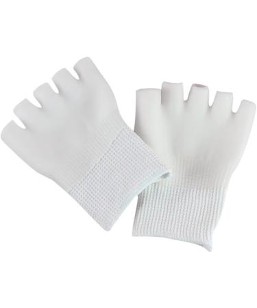 Healeved 2 Pairs Gel Socks Thumb Corrector Straightener Five Finger Socks Fingerless Gloves Splints Pad Big Toe Separators White Skin - Buy Online on GoSupps.com