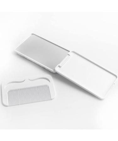 Wowagoga Mini Sparkling Rhinestone Rectangular Travel Magnifying Mirror - Small Compact Handbag Mirror for Women and Girls (Silver) - Buy Online on GoSupps.com