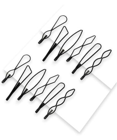 12 Pcs Vintage Black Bobby Pins - Mini Fashion BB Clips for Women and Girls | Invisible Bangs Clip for Decorative Wedding Headwear - Buy Online on GoSupps.com