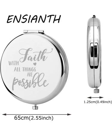 Enchanting Faith Mirror: All Things are Possible Religious Gift - Inspirational Christian Mirror - Buy Online on GoSupps.com