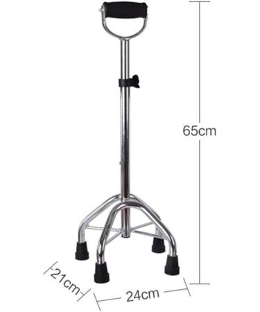 Crutches Walking Stick Elderly Crutch Aluminum Alloy Four Feet Non-Slip Men's Cane Height Adjustable Teleswalker Red Silver/Red Anniversary Lucky Star - Buy Online on GoSupps.com