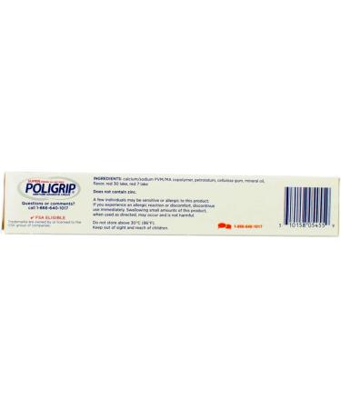 SUPER POLIGRIP Denture Adhesive Cream Original 2.40 oz - Long Lasting Hold for Secure Dentures | Worldwide Shipping - Buy Online on GoSupps.com
