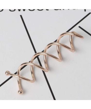 20 Pieces Spiral Bobby Pins for Bridal Bun | Rose Gold Spiral Hair Clips for Women and Girls - Buy Online on GoSupps.com