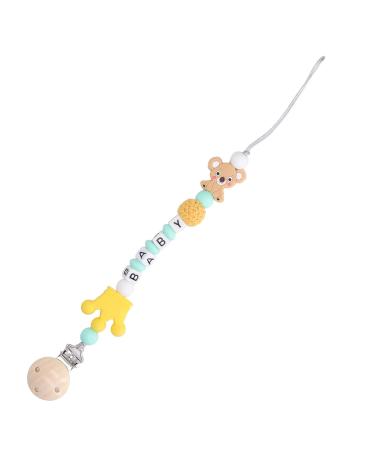 Baby Clip Teething Toy | Washable Silicone Animal Holder - Safe & Lightweight (Yellow) - Perfect Shower Gift - Buy Online on GoSupps.com