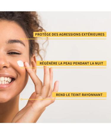 Bee Nature - Organic Honey Face Cream - Moisturizing Repairing Protective - Sensitive Skin - 100% Natural - YUKA 100/100 - Meliqueen - 50ml - Buy Online on GoSupps.com