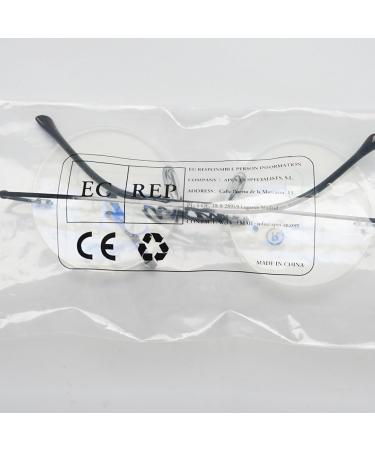 Buy Lanomi Retro Rimless Blue Light Filter Reading Glasses - UV400 Protection for Men & Women - Lightweight Titanium - 1.5x Magnification - Buy Online on GoSupps.com