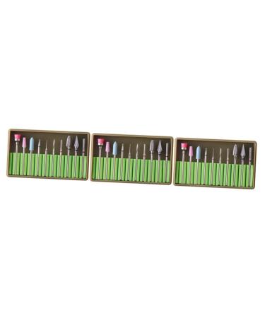 minkissy 3 Sets Nails Kits Nail Grinding Polisher Nail Drill Bit Brush Gel Nails Bit Nail Drill Replacement Bits Manicure Sand Tool Ceramic Nail File Nail Bit Nail Drill Tool Gravel Diamond