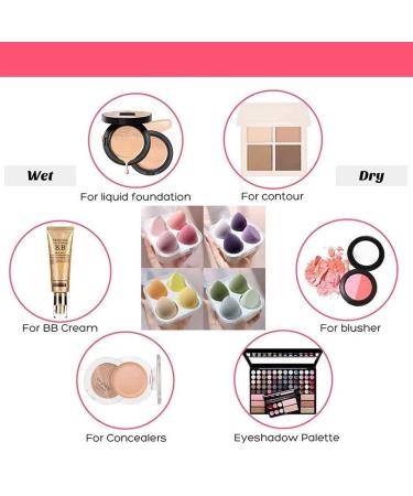 Latex-Free Vegan Makeup Sponge Set | Professional Beauty Blender for Flawless Foundation & Cosmetic Application - Buy Online on GoSupps.com