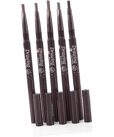 Healvian 2pcs 2 1 Eyebrow Pencils Eyebrow Pencil Brush Brow Spoolie Brush Automatic Eyebrow Brush To Rotate 1 count (Pack of 1) As Shownx2pcs - Buy Online on GoSupps.com