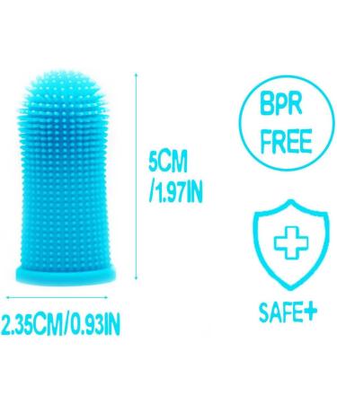 2pcs Dog Finger Toothbrush 360 Silicone Pet Finger Toothbrush for Dogs Cats Dogs Teeth Plaque Dog Dental Care with Storage Case Easy Dog Teeth Cleaning (Pink Blue) - Buy Online on GoSupps.com
