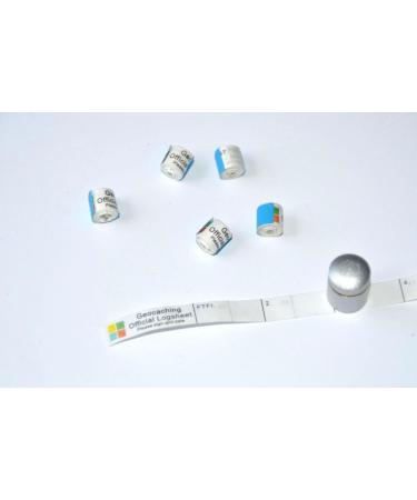 5x Nano Magnetic Silver Geocaching Containers - Waterproof Log Strips | Micro & Neodymium Hiding Place - Buy Online on GoSupps.com