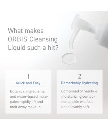 Orbis Oil-Free Makeup Remover with Hyaluronic Acid | Gentle Cleansing Liquid for Dry, Sensitive Skin (5 fl oz) - Buy Online on GoSupps.com