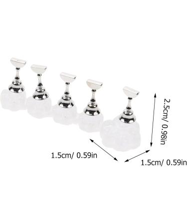 TOVINANNA Acrylic Nail Display Stand Magnet Nail Practice Holder Magnetic Nail Practice Stand Fingernail Diy Nail Stand for False Nail Manicure Tool Salon - Buy Online on GoSupps.com