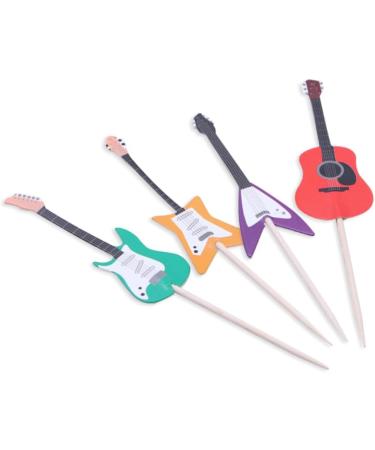 Garneck 48 Pcs Music Theme Cake Picks Engagement Cake Decorations for Men Kids Birthday Cupcake Toppers Guitar Decor for Cupcake Topper Musical Instrument Wooden Rock and Roll Man As Shownx2pcs mediumx2pcs - Buy Online on GoSupps.com