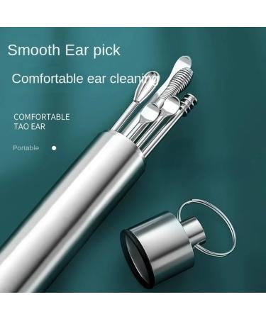 Portable Ear Cleaner Stainless Steel Ear Spoon Set Stainless Steel Ear Wax Remover Reusable Stainless Steel Ear Wax Remover Set Ear Wax Easily Removed Ideal for Personal and Home Use(6pcs-Opp) - Buy Online on GoSupps.com