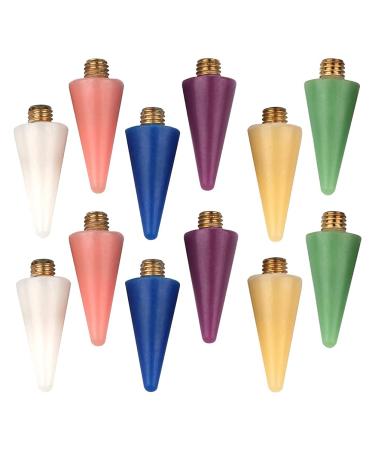 12pcs Nail Rhinestones Picker Wax Replacement Tips Point Drill Pen Heads Manicure Tools