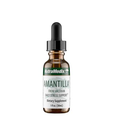 NutraMedix Amantilla Tincture - Valerian Root Extract for Stress Support - Promote Overall Sense of Calm with Valerian Root - Vegan Supplement for Enhanced Slumber (1oz / 30ml)