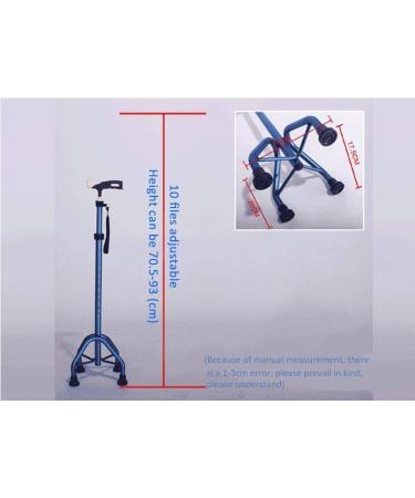 Lightweight Walking Cane New Telescopic Adjustable Four-Point Walking Stick Aluminum Alloy Old Walking Stick Walker Suitable for Patient R Beautiful Scenery - Buy Online on GoSupps.com