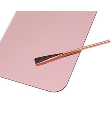 Buy Makeup Palette - Stainless Steel Mixing Plate with Spatula for Nail Art & Cosmetics | International Shipping - Buy Online on GoSupps.com