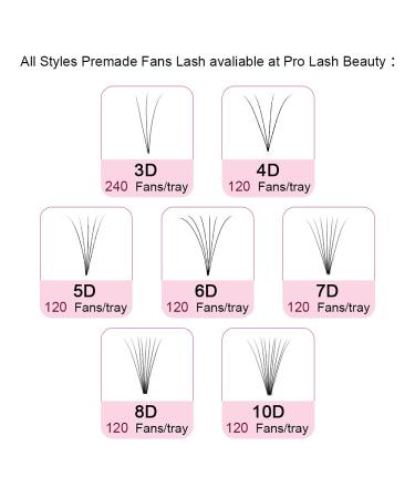 Buy 6D-C-07-13 Short-Hand Eyelash Extensions | Volume Eyelashes 0.07 C Curl - 13mm Finished Compartments - Buy Online on GoSupps.com