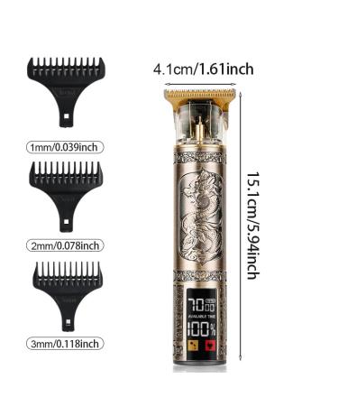 Buy T9 Hair Clippers - Electric Hairdressing Clipper with USB Three-Speed Adjustment & Large Screen Display - International Shipping Available - Buy Online on GoSupps.com