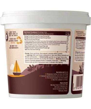  Meridian Meridian Natural Crispy Peanut Butter 1 kg - Buy Online on GoSupps.com