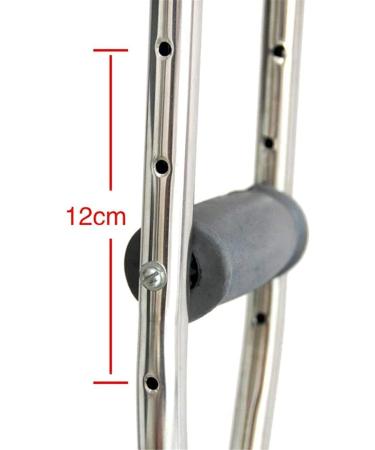Crutches for Adults Underarm Portable Thick Stainless Steel Tube Underarm Crutches Nine Gears Adjust Retractable Turn Great for Travel or Work (A M) Lucky Star A Large - Buy Online on GoSupps.com