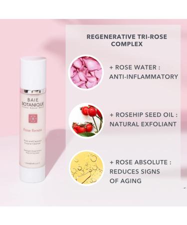 Baie Botanique Cleansing Milk 120ml - 100% Natural with Rosewater Rose Absolute & Organic Ingredients for Perfect Skin Care - Buy Online on GoSupps.com
