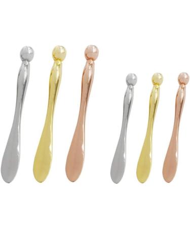 Eye Massager Stick Eye Cream Spoon 7.7cm Skin Beauty Tool with Double Head Design Rose Golden Massage Stick - Buy Online on GoSupps.com