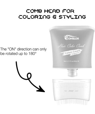 Temporary Hair Dye Comb Grey Hair Chalk for Kids - Wash Out Hair Color for Birthday, Christmas, Halloween - 60g (Pack of 1) - Buy Online on GoSupps.com