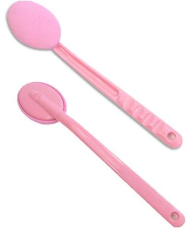 ROSENICE Microfiber Bath Brush with Long Handle - Perfect for Shower & Bath - Gentle Exfoliating Back Scrubber (Random Color) - Buy Online on GoSupps.com