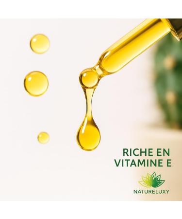  Natureluxy Prickly Pear Oil 100ml Natural Macerate with Dropper | Anti-Aging & Moisturizing Care | Face Body & Hair - Buy Online on GoSupps.com
